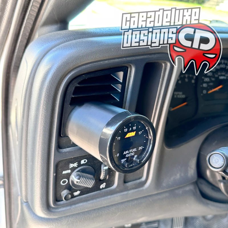 CARZDELUXE Single gauge pod for 1999-2007 Chevy Silverado for GMC