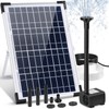 Solar Fountain Pump 12W Solar Water Fountain with 3 Spray