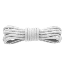 Kilter 100% Cotton Round Shoelaces - White - 90 cm - 36 inch (1 Pair)