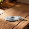 Lilaly 10-Pack Ashtray Round Cigar Ash Tray Stainless Ashtray for