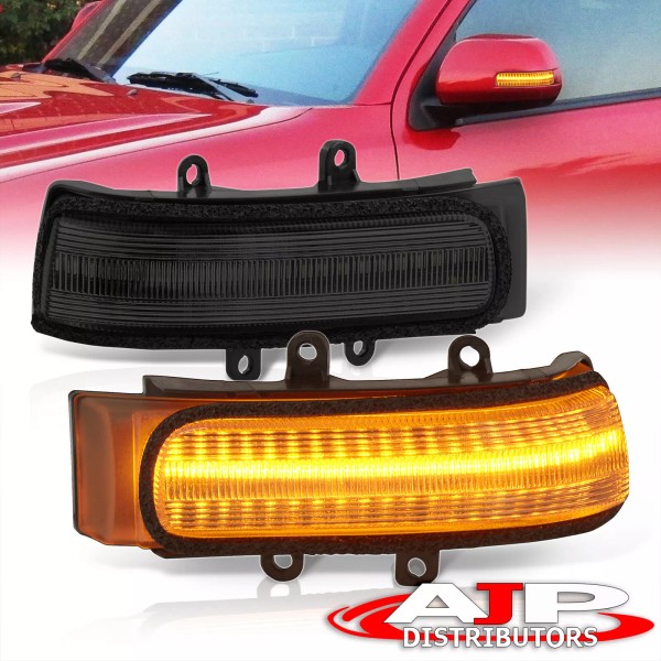 AJP Distributors Sequential LED Smoked Side Mirror Signal Light Lamps