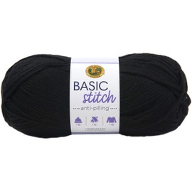LION BRAND YARN COMPANY YARN BASIC STITCH AN BLACK