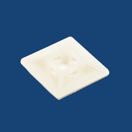 ZipTie.com 1-inch Natural Zip Tie Mounts, UL 21 Listed, 100-Pack