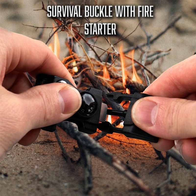 Paracord Planet Multitool Buckle – 7 Tools in 1 –
