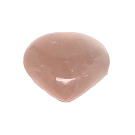 107.7g, 2.1"x2.3"x1" Large Natural Large Rose Quartz Heart Healing Crystal, Reiki Energy, Untreated Rose Quartz Heart Polished, From Madagascar, B25454