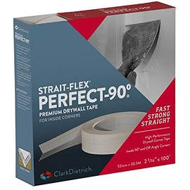 Strait-Flex Perfect-90 High Performance Drywall Tape, White, 2-116 inch x 100'