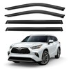 Window Visors Rain Guards for 2020-2026 Toyota Highlander, Out-Channel Window