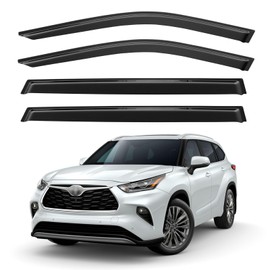 Window Visors Rain Guards for 2020-2026 Toyota Highlander, Out-Channel Window Vent Wind Deflectors Visors Shades for 20 21 22 23 24 25 Highlander