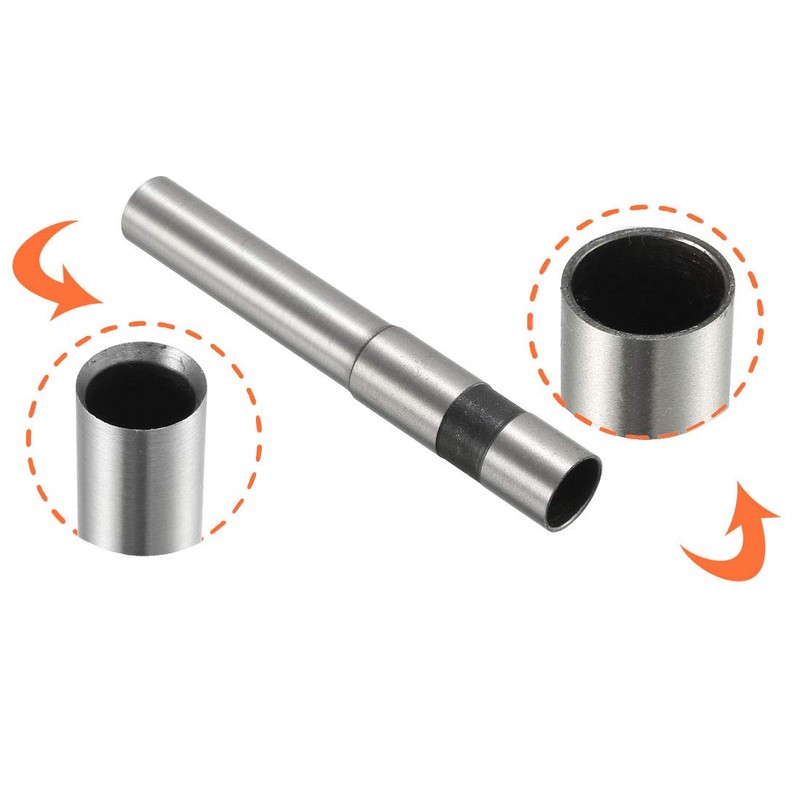 sourcing map 10mm Paper Punch Drill, Straight Shank Hollow Bit