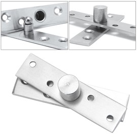 2 Pcs 360° Door Pivot Hinge,Stainless Steel Rotation Hidden Door Centre Shaft Pivot Hinges 75x18mm (M75mm)