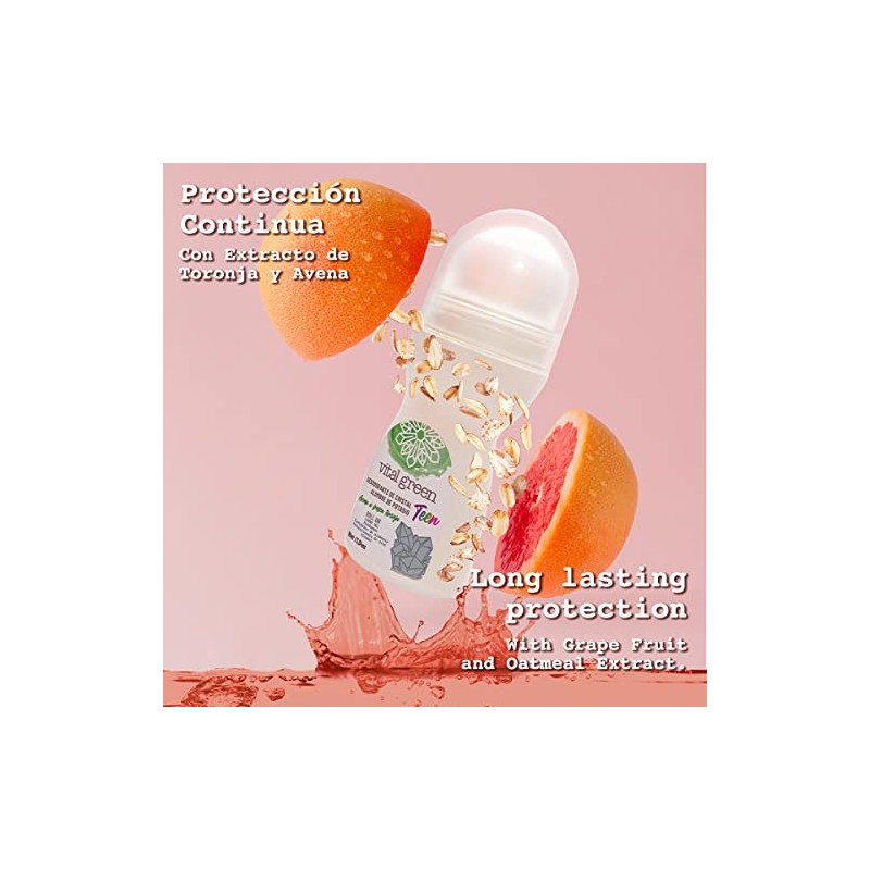 Desodorante Piedra Natural Roll On Niños 90ml Sin Color 3