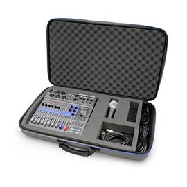 Casematix Audio Mixer Bag Case Fits 19" x 12.5" x 3" Controller Interfaces, Microphones, XLR Cables For Behringer, Yamaha, Mackie Mix, Soundcraft, Allen & Health, Presonus and More