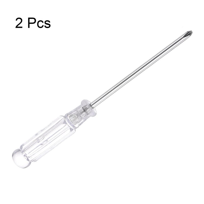 TOP-VIGOR 2pcs Mini Phillips Screwdriver 3mm Cross Head 95mm Length,