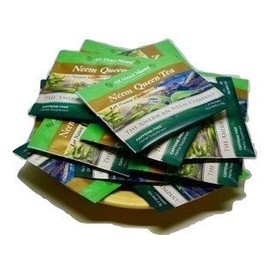 Neem Queen Tea Bags 30 Count Wrapped for Travel Organic Green America's Choice Slow Dried Under Shade Pyramid Tea Bags Neem is The Bio Film Buster