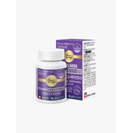 [Nutri Garden] Vitamin K2 & D3 5000IU 90 tablets [3-month supply for bone health, osteoporosis, blood coagulation, menaquinone manufactured in Canada] / [뉴트리가든] 비타민K2 & D3 5000IU 90정[3개월분뼈건강,골다공증,혈액응고캐나다 제조메나퀴논]