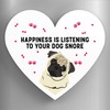 Global Designs Pug Happiness Is Your Dog Snoring Katie Pearson