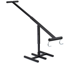 JIANFA Manual Trash Compactor, Touchless Manual Trash Compactor Roadside Trash Can Compactor with Adjustable Handle, Trash Compactor for 25-145 Gallon Trash Can with Wheels