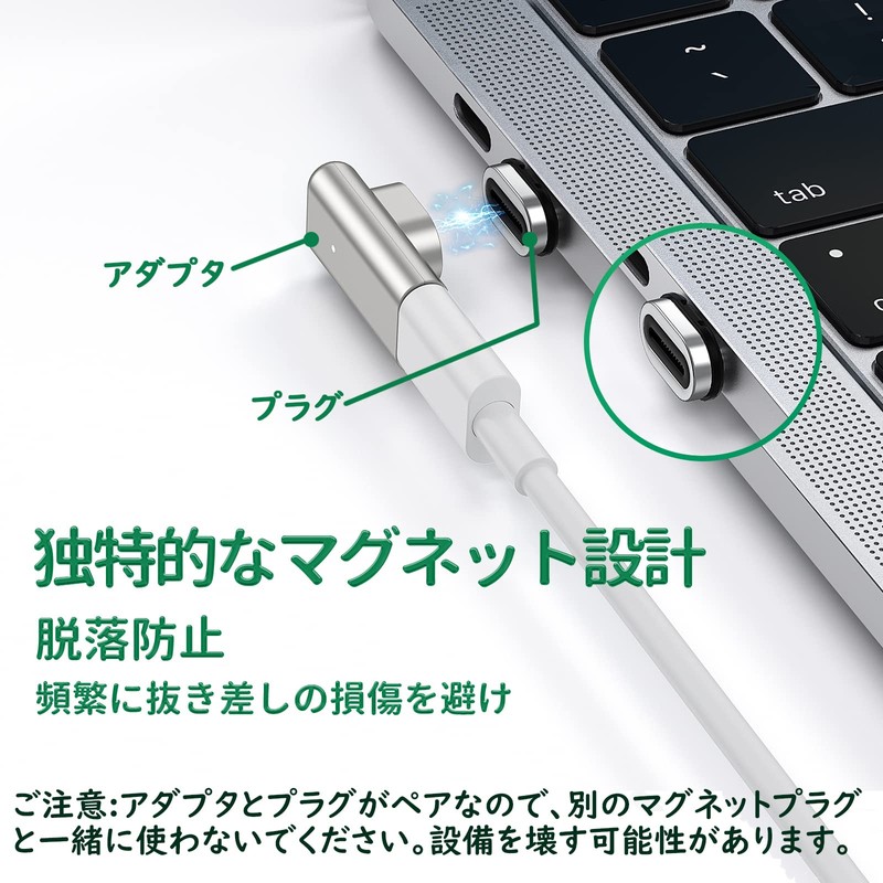 USB TYPE-C Converter Adapter, Magnet, USB 3.1, 40Gbps, PD100W, 4K/60Hz,