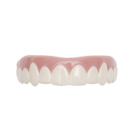 Imako Premium Cosmetic Uppers for Men and Women – Temporary Smile Makeover - 1 Pack - Small, Bleached White - Made in USA