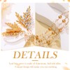 Kilshye Leaf Bride Wedding Hair Clips Gold Crystal Fairy Hair