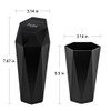 Car Trash Can with Lid, Leakproof, 15 Trash Bags, Black,