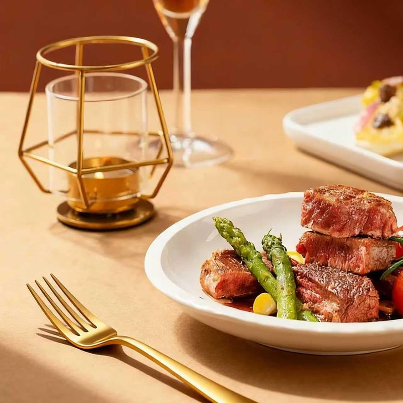 tiokin 6 Piece Dinner Forks Set, Food-Grade Stainless Steel Forks