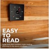 Premium Aluminum Sauna Thermometer - 100% Anodized Aluminum, Large Numbers,