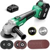 KIMO Cordless Grinder 20V Cordless Angle Grinder w/ 3.0Ah Li-Ion