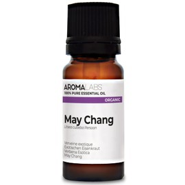 BIO - May Chang Essential Oil - 10mL - 100% Pure, Natural, Chemotyped and AB/Cosmos Certified - AROMA LABS (French Brand)
