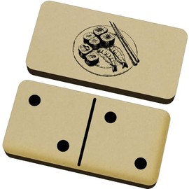 Azeeda 'Sushi on a Plate ' Domino Set & Box (DM00041612)
