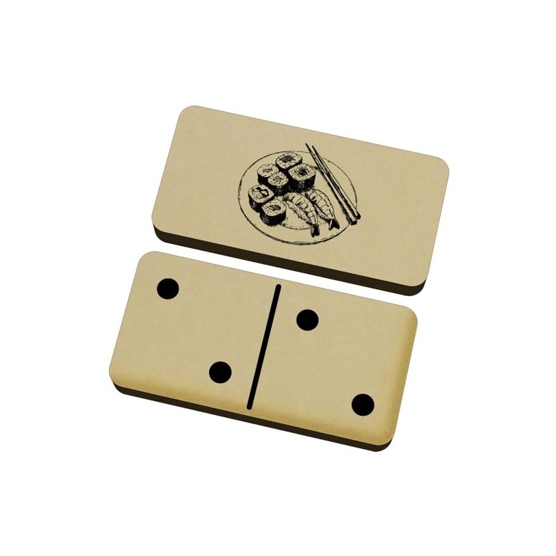 Azeeda 'Sushi on a Plate ' Domino Set & Box