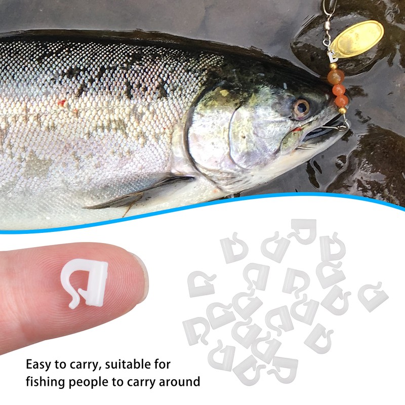 200pcs Quick Change Spinner Clevis Plastic Fishing Clevis Crawler Harness