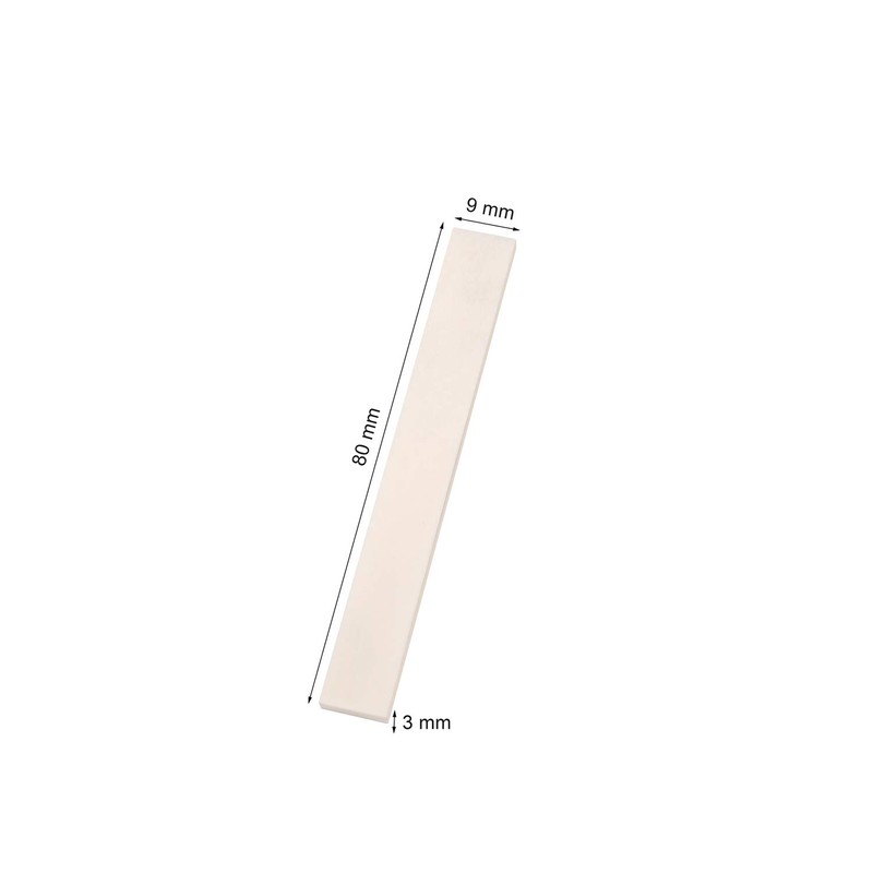 Alnicov 6Pcs Acoustic Guitar Bone Blanks Saddle,Guitar Bridge Saddle Blank