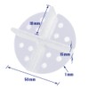 Karl Dahm Plate Joint Crosses 3 mm, Transparent, Pack of
