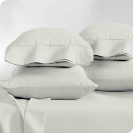 Bare Home Microfiber Bulk Pillow Cases - King Set of 4 - Cooling Pillowcases - Double Brushed - Ivory Pillowcases 4 Pack - Easy Care (King - 4 Pack, Ivory)
