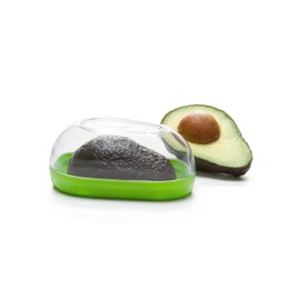 Prepworks by Progressive Avocado Keeper - Keep Your Avocados Fresh for Days, Snap-On Lid, Avocado Storage Container – Prevent Your Avocados From Going Bad, Pack of 1, Green/Clear