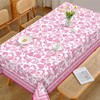 Arquiel Tablecloth Pink Flowers, Tablecloths Washable Rectangular Tablecloth Spring French