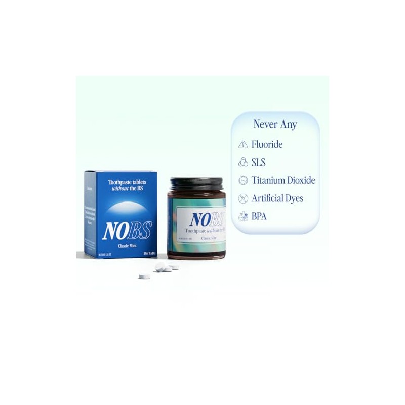 NOBS Toothpaste Tablets - Eco-Friendly Remineralizing Formula