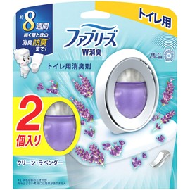 Febreze Toilet Air Freshener, Deodorizer, Odor Elimination, Dual Effect, Clean Lavender, 0.2 fl oz (6.3 ml) x 2