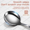 SDMAX 4pc Soup Spoon Stainless Steel Spoon for Soup, Dinner,