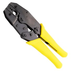 Whisary Coaxial Cable Crimping Pliers for Connector Which Connect LMR400, RG8,Belden9913, RG214,RG213,RG174,RG316 Cable, LMR400 Crimp Tool with 0.429" (10.90mm) Hex Die(LMR400 Crimper Yellow)