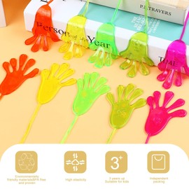 SULOLI 30PCS Sticky Hands, Stretchy Sticky Hand Toys Party Favors for Kids Xmas Gift Easter Basket Stuffers Easter Egg Fillers for Kids Birthday Party Supplies