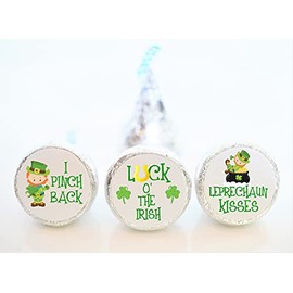 St. Patrick's Day Hershey Kiss sticker favors, St. Patrick's Day Gift, 108 stickers, STP001, STICKERS ONLY :)