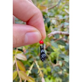 Prime Jewelry 269 Black Red Beads Pendant Azabache Good Luck Charm Gifts Womens Mens Boys Girls