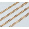 Gold Plated Fish Bone Chain, Chevron Chain, Necklace Chain, Bulk