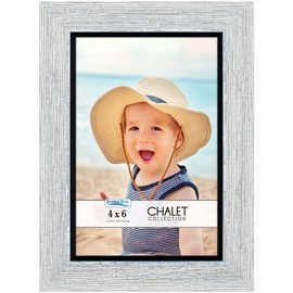 Icona Bay 6x4 Loft Grey Picture Frame, Rustic Casual Style 6 x 4 Photo Frame, Table Top or Wall Mount, Chalet Collection