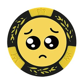 Hokushin Trading Casino Chip Marker, Yellow, Approx. 1.6 inches (40 mm) Diameter, Funny Marker, Pien MK0266