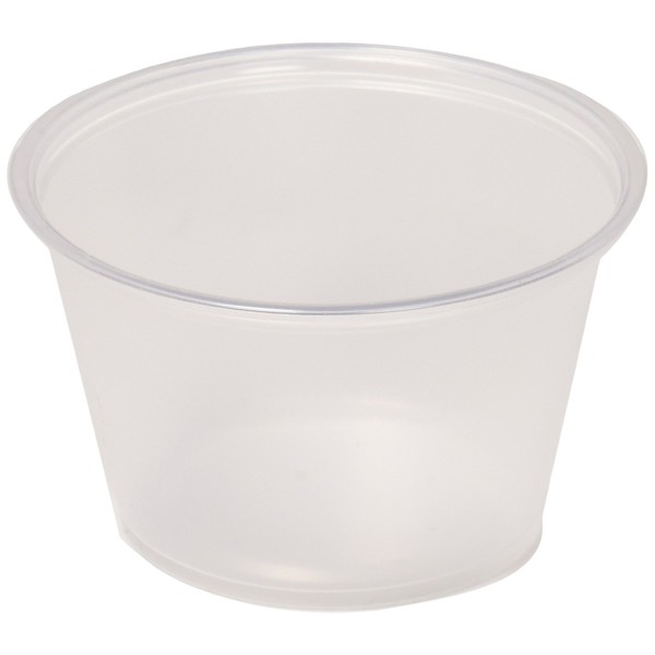 Sold Individually Solo Plastic 4. 0 oz Clear Portion Container for Food, Beverages, Crafts (Pack of 250)