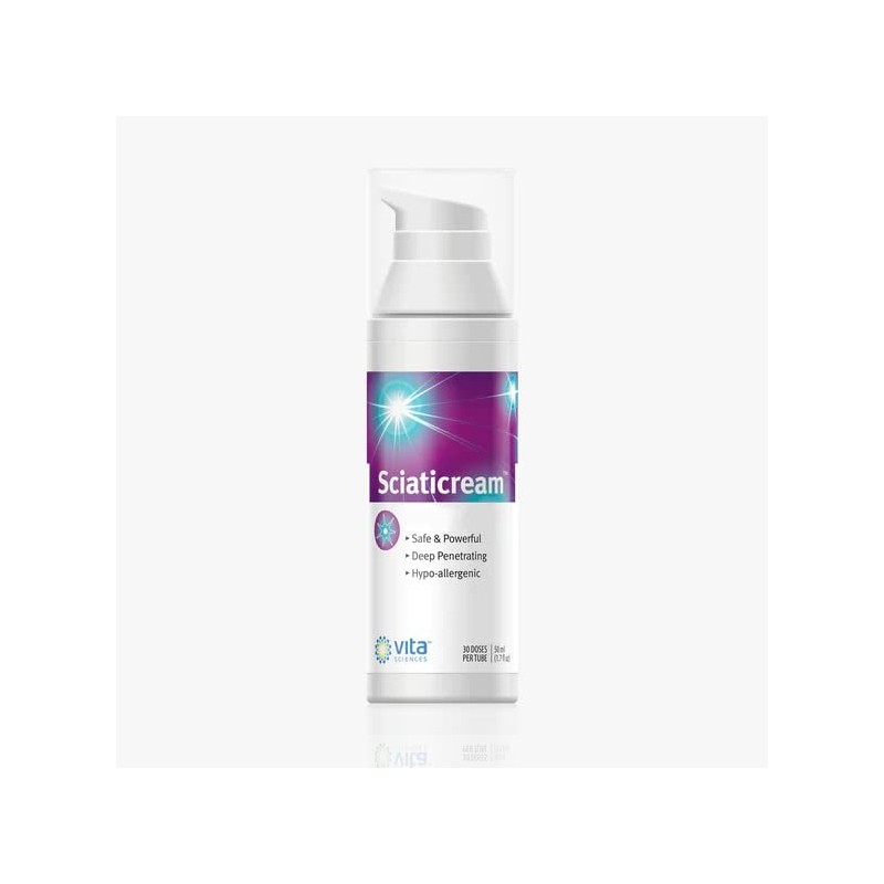 Vita Sciences- “SciatiCream Crema para Soporte del Nervio Ciático con