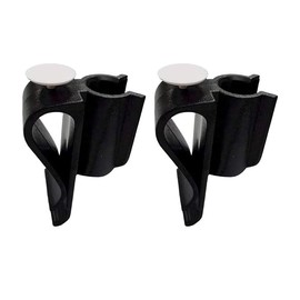 Rosojodg 2Pcs Black Golf Putter Clip on Putter Clamp Holder,Convenient Putter Holder for Golf Bags,Easy to Attach Putter Clamp Organizer Keep Your Putter Handy on The Course,Golf Accessories